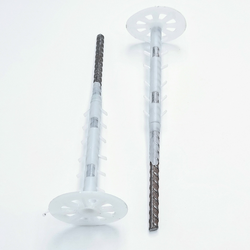 60MM*8MM*200MM प्लास्टिक इन्सुलेशन एंकर बिल्डिंग पैनल छत के लिए स्टील कील