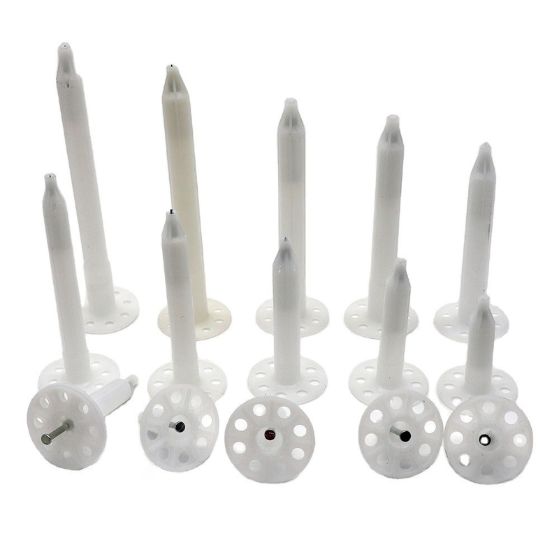 Hdpe Shooting Wall Insulation Anchors Nails For Insulation Fasteners Fixing 48MM Length Steel