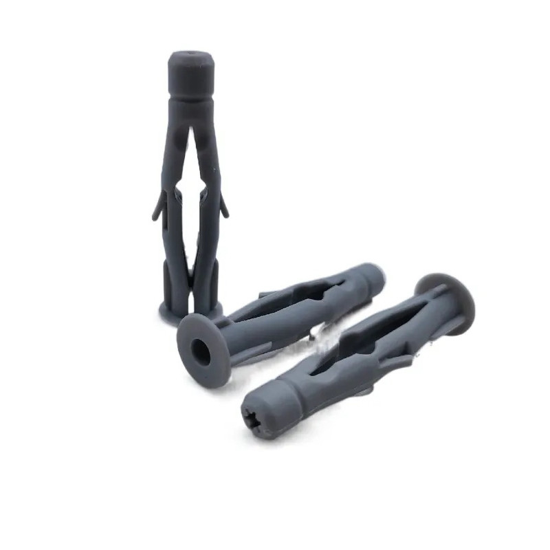 Sistem Pengukuran INCH Polyetilen Ribbed Plastik Anchor Putih Atau Abu-abu Untuk Kinerja Optimal